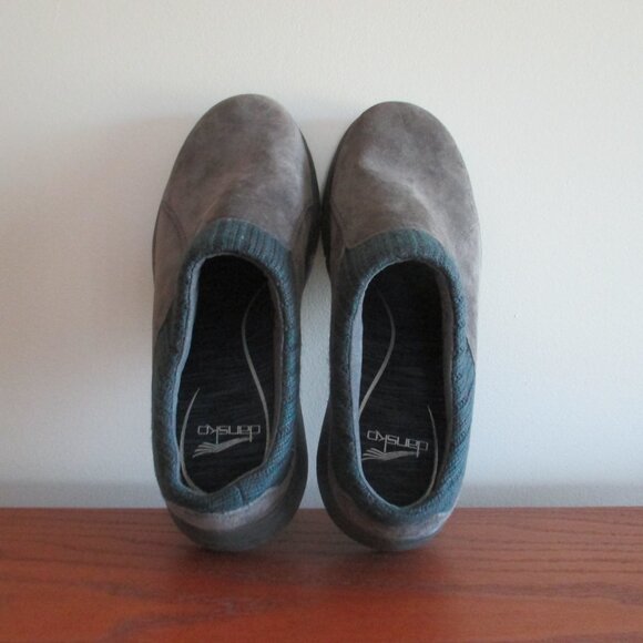 Dansko Clog Slip On Mule Emily Charcoal Suede Leather Size 40 Women's 9.5-10 - Picture 6 of 15